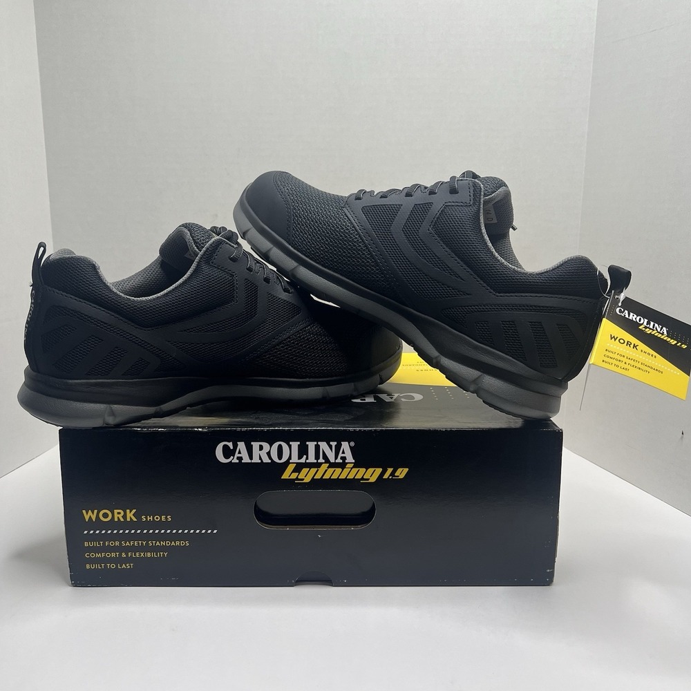 Carolina Gust Lo Mens Size 14 D Aluminum Toe Work Shoes CA1902 Black NIB
